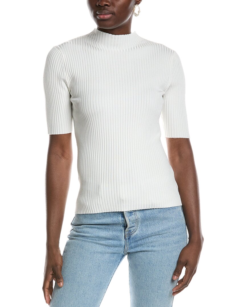 

Трикотажный свитер с ребристым воротником Truth, белый