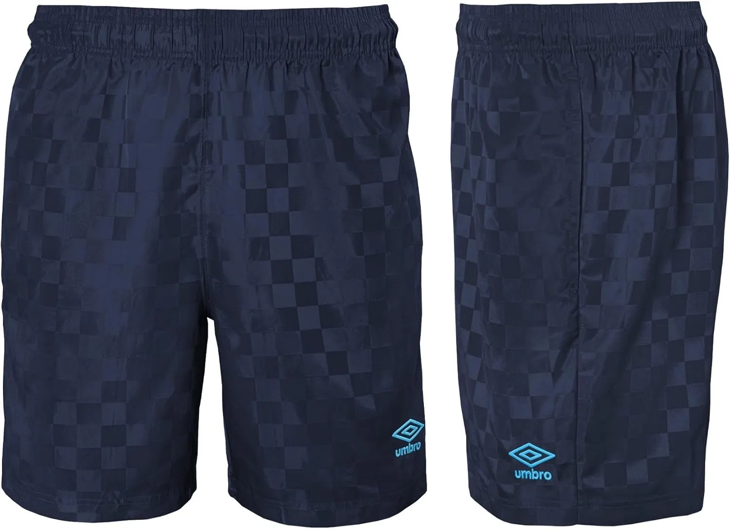 Шорты Umbro Checkerboard для мальчиков, Dark Navy/Blue Coral — фото 3