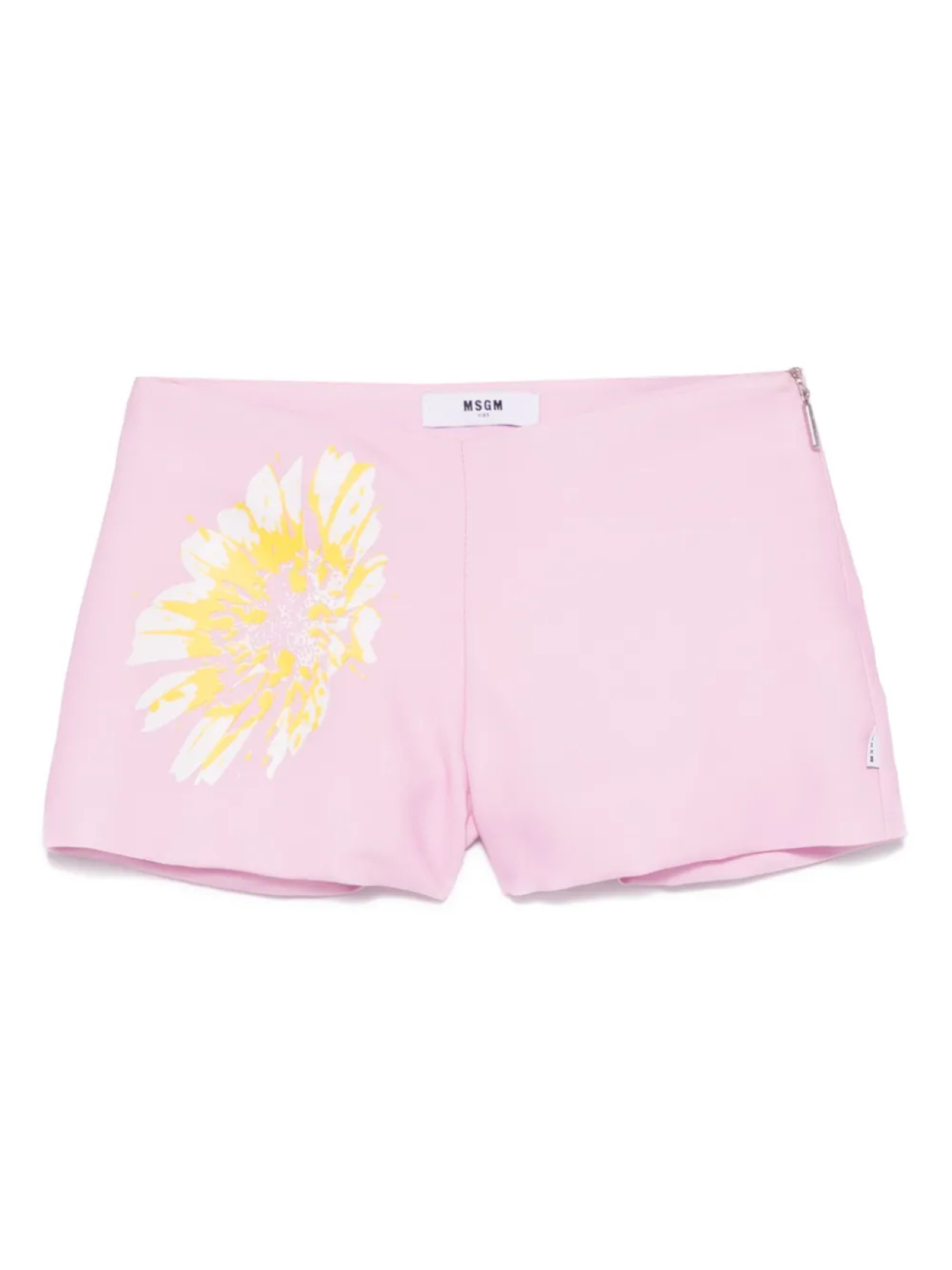 

MSGM Kids шорты с цветочным принтом, розовый