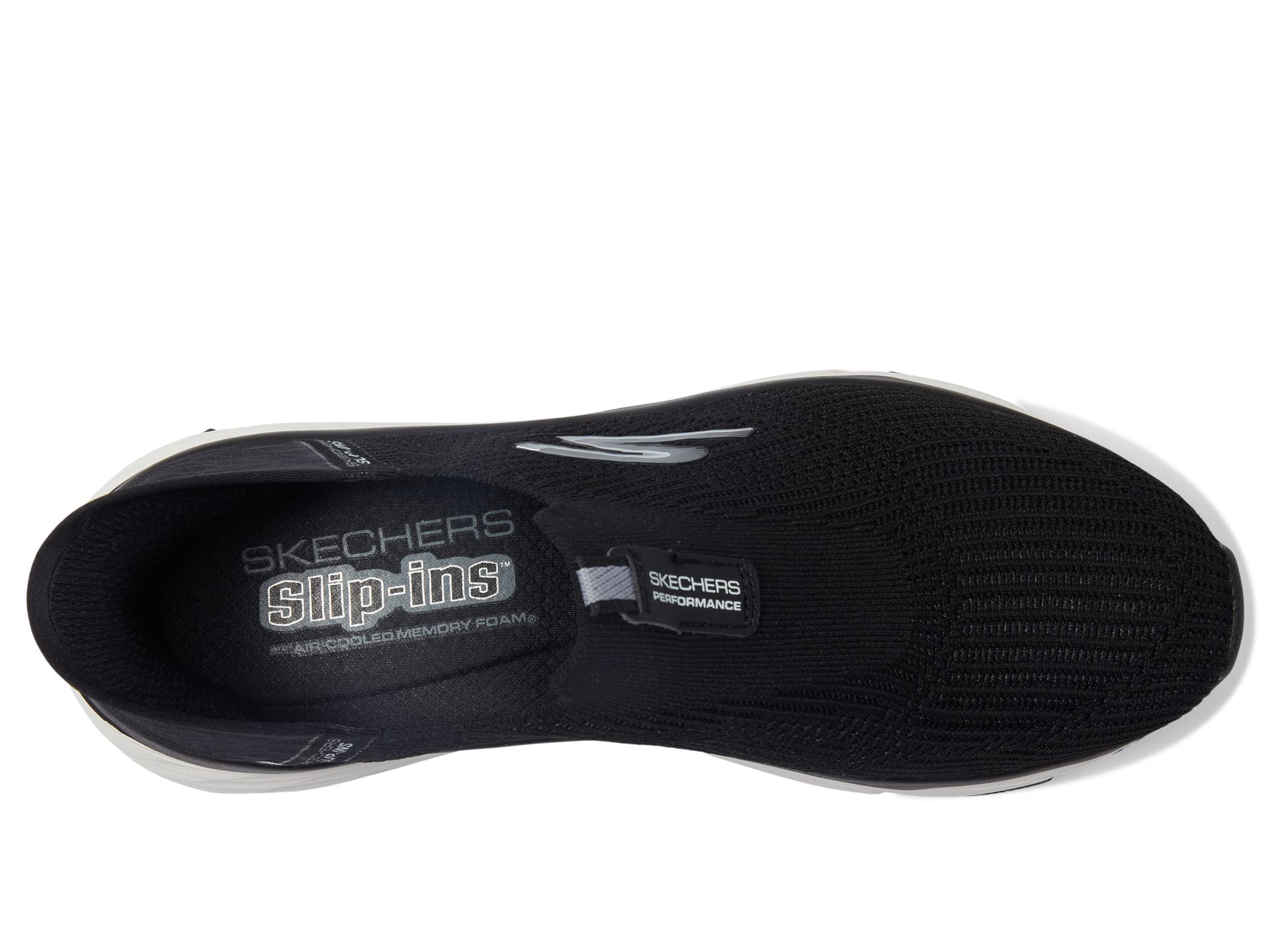 Кроссовки SKECHERS Max Cushioning Elite Smooth Transition Hands Free Slip-Ins, черный/белый — фото 2