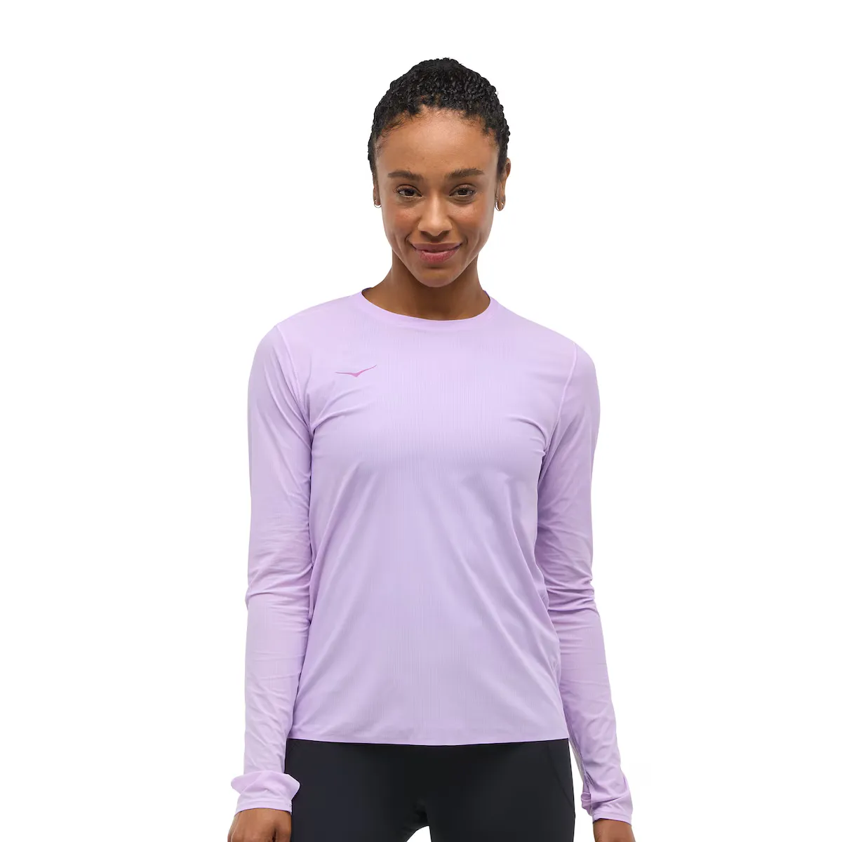 

AIROLITE LONG SLEEVE Женская футболка Hoka, сиреневый