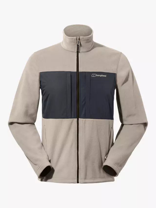 

Спортивная куртка Berghaus Men's Prism High Neck Zip Through Fleece, цвет taupe/jet black