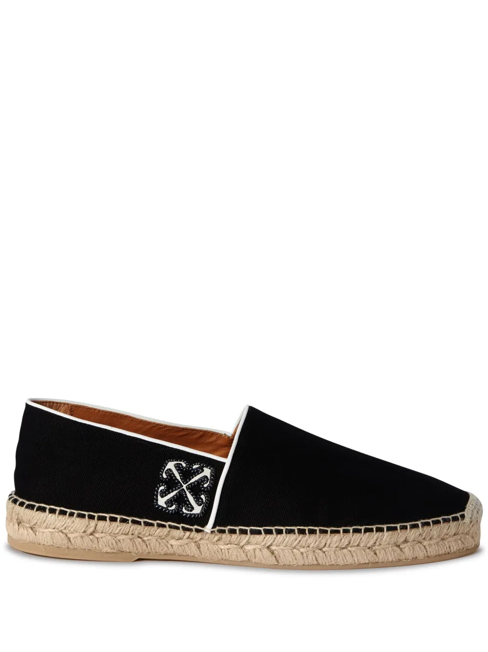 

Эспадрильи с вышивкой Anglette Arrow OFF-WHITE, черный