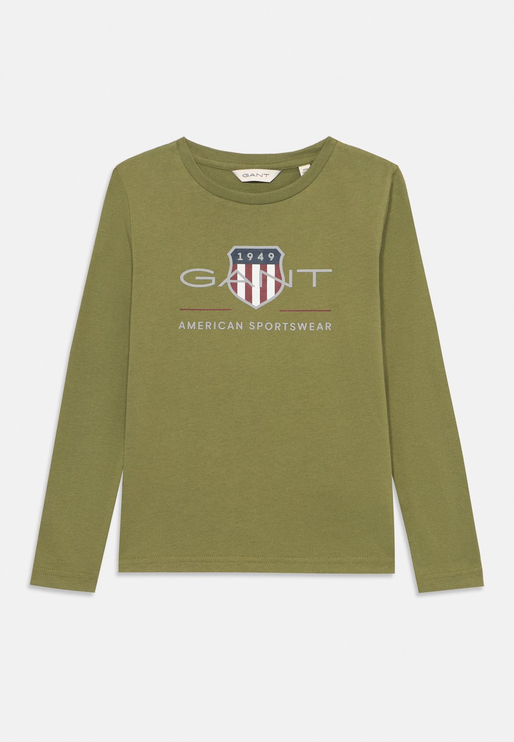 

Футболка с длинным рукавом ARCHIVE SHIELD UNISEX GANT, оливковый