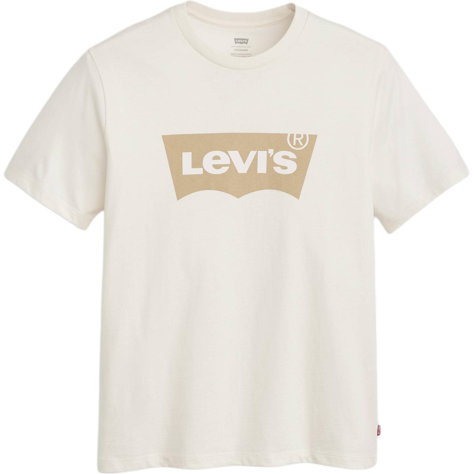 

Levis Футболка мужская белая с круглым вырезом Moderate