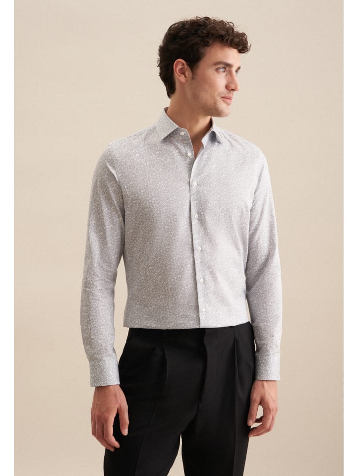 

Seidensticker Деловая рубашка серого цвета