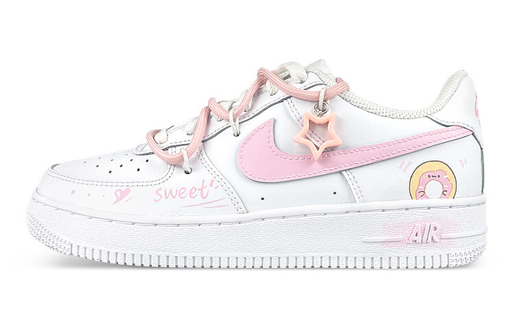 

Кроссовки Nike Air Force 1 Skateboard Shoes Women's Low-Top White Pink