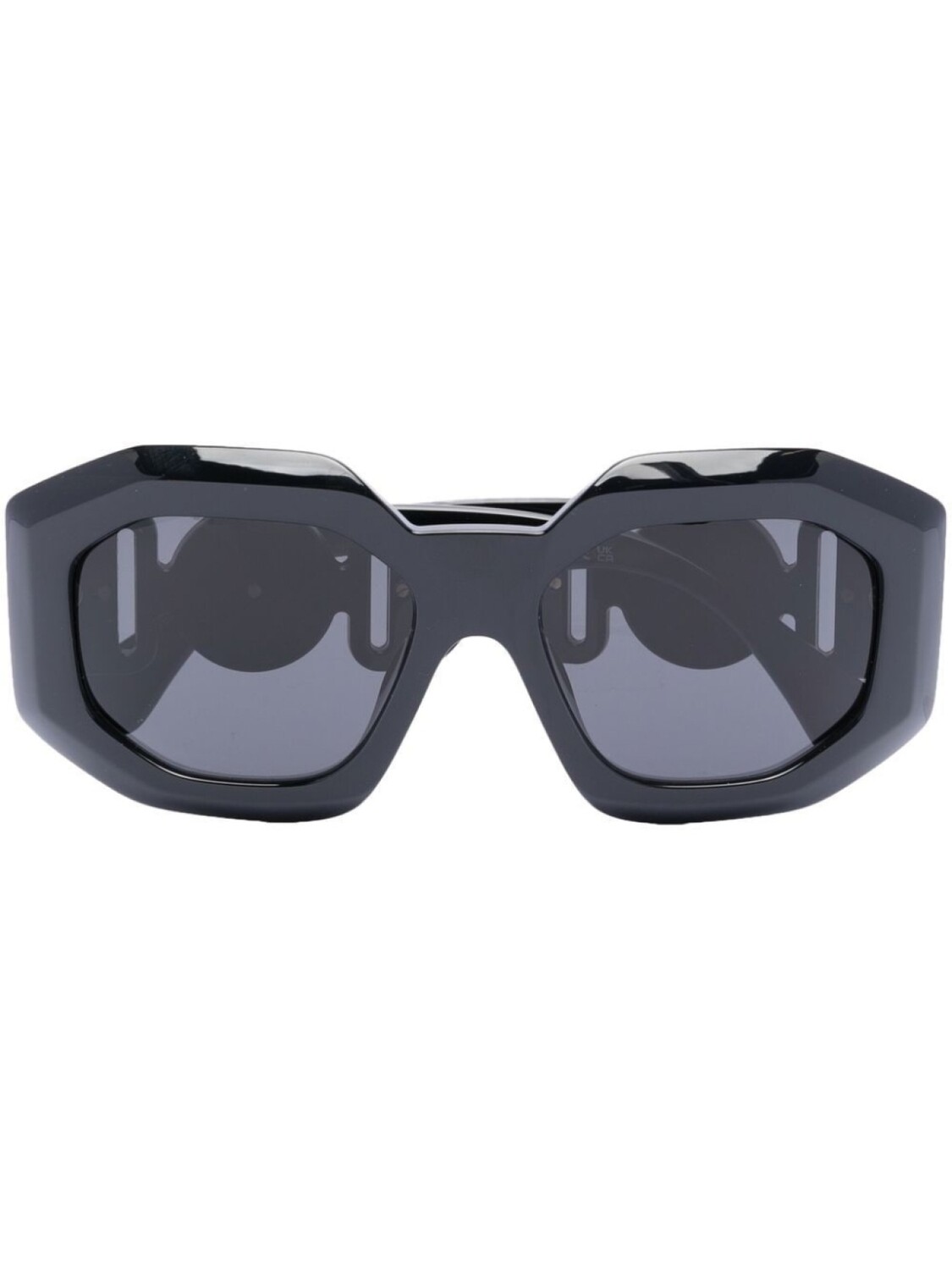 

Versace Eyewear солнцезащитные очки в массивной оправе, черный