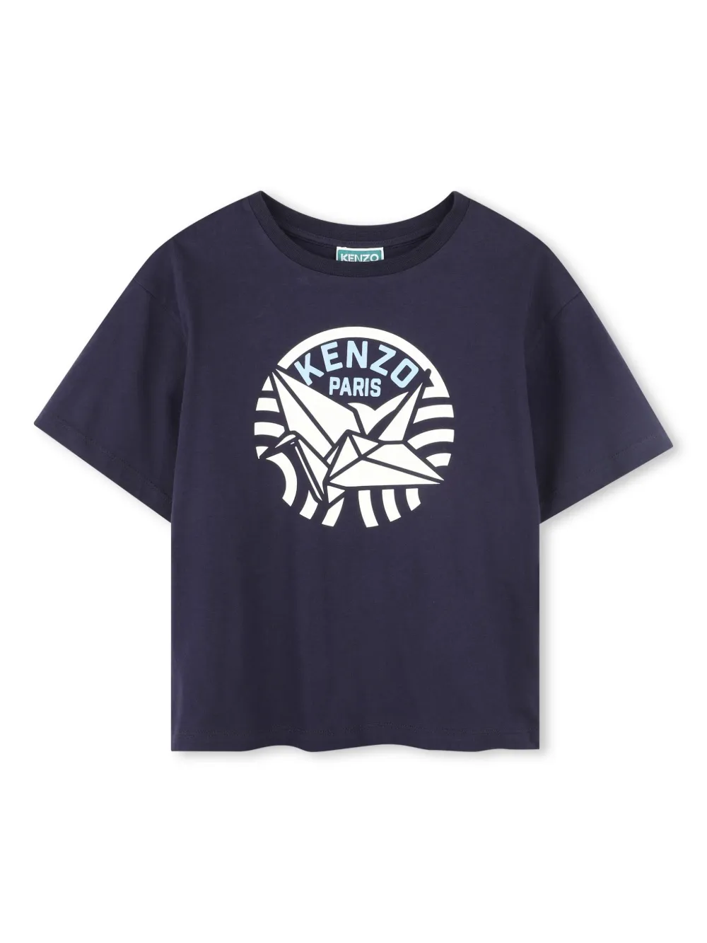 

Футболка из органического хлопка Kenzo Kids, синий