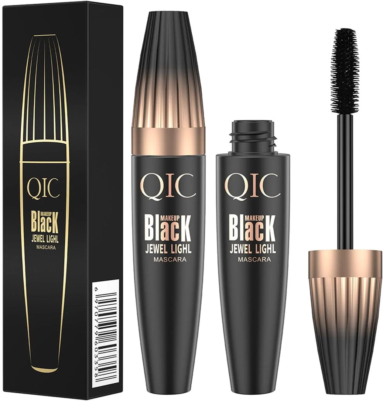 Тушь для ресниц 4D Silk Fiber Lash Uowlta объем 1 г черная