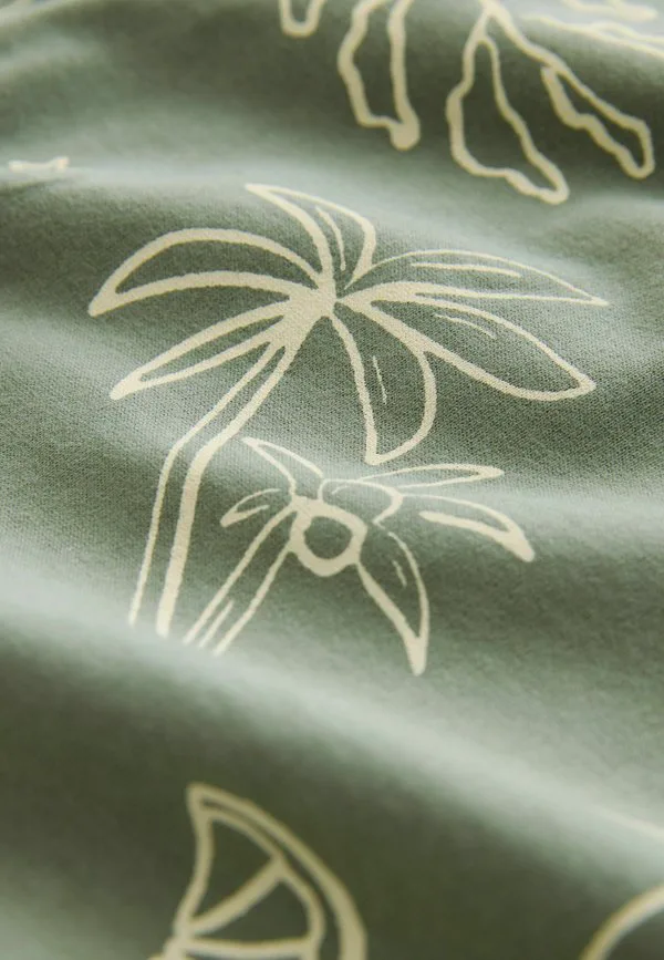 Ночная рубашка стандартного кроя Next, Sage Green Lemons — фото 3