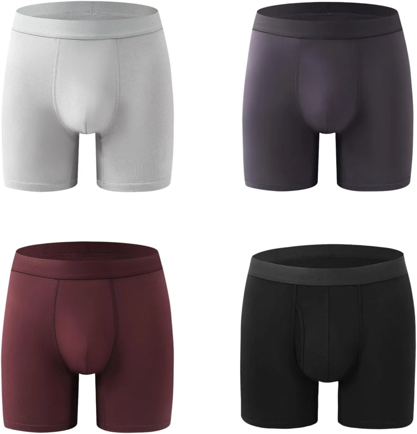 Боксеры дышащие, Mid Waist, 4pcs-h