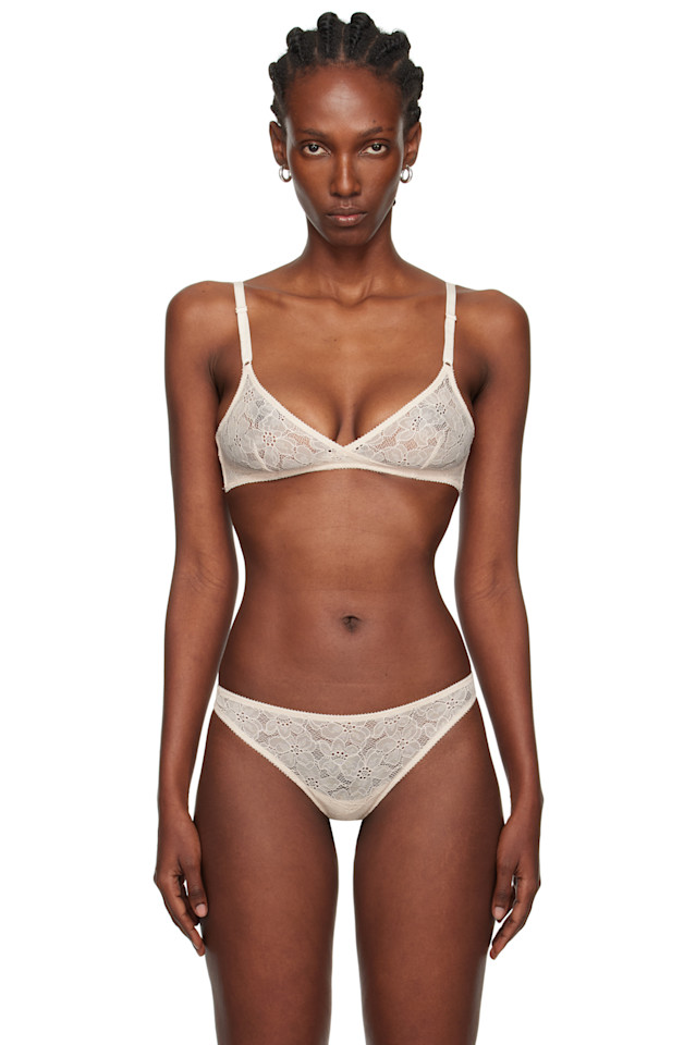 

Yasmine Eslami Мягкий бюстгальтер Off-White Louise