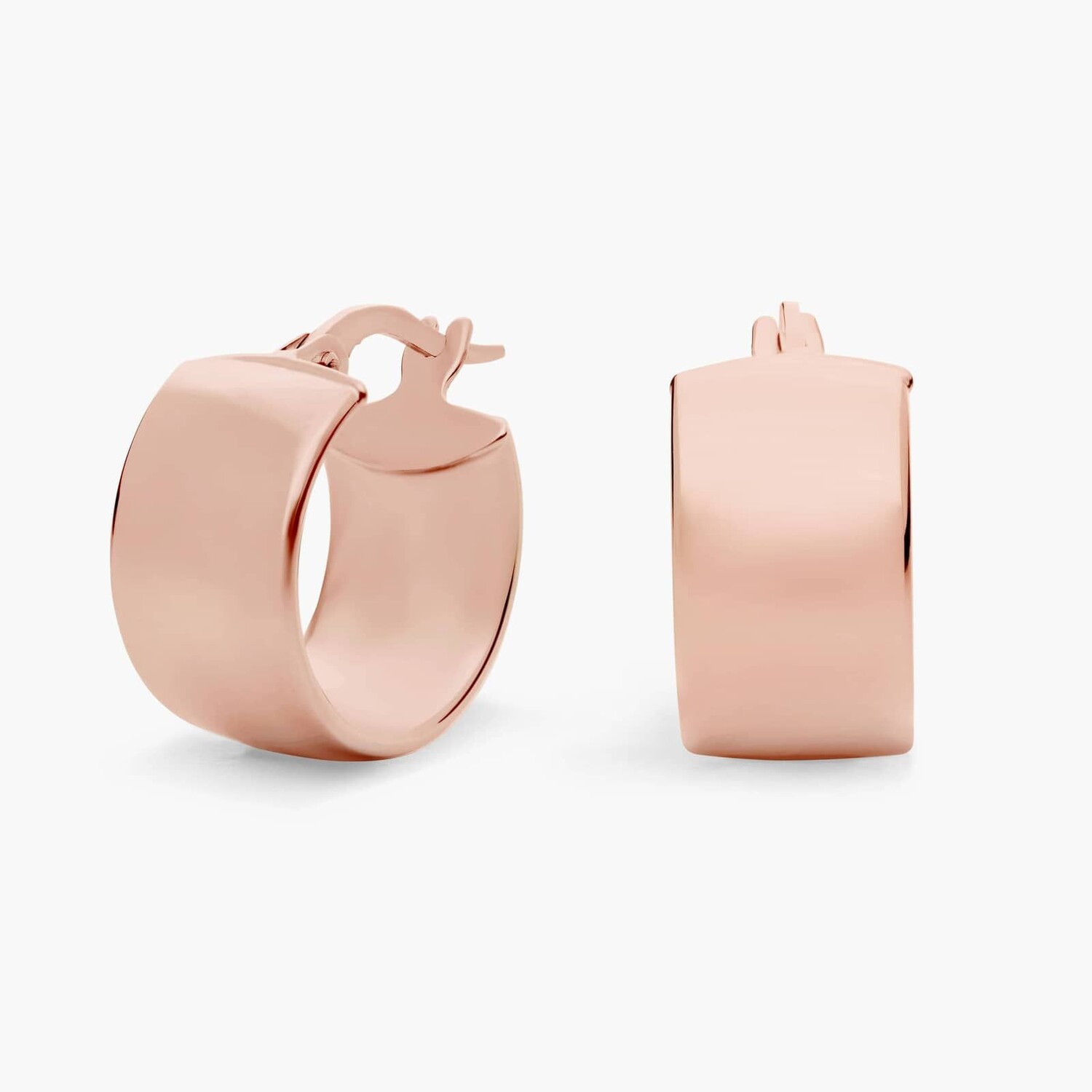 

Маленькие серьги Huggie из 14-каратного розового золота (7x15 мм) Blue Nile