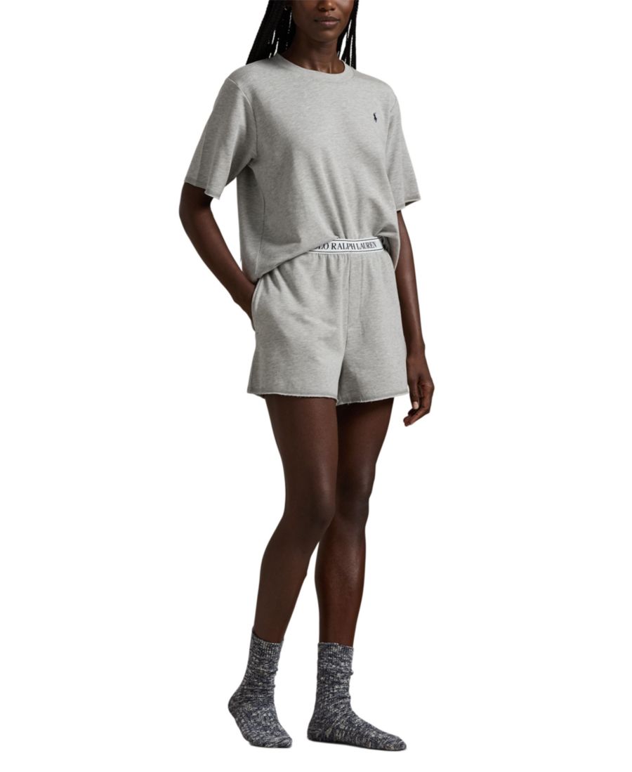 Женский пижамный комплект из двух частей: топ и шорты Polo Ralph Lauren, Gray