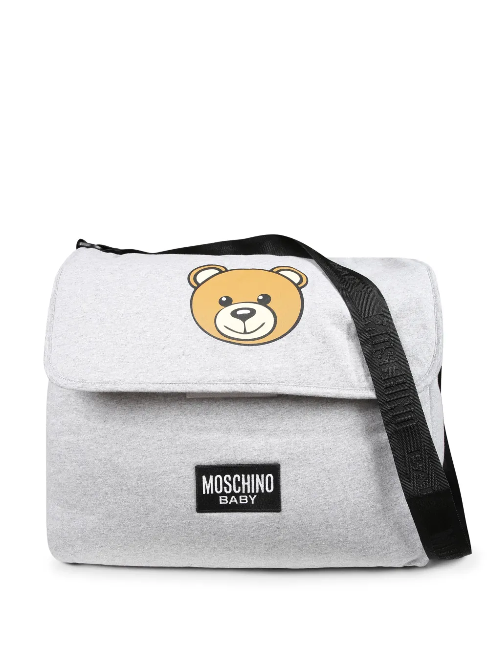 

Пеленальная сумка с принтом Teddy Bear Moschino Kids, серый