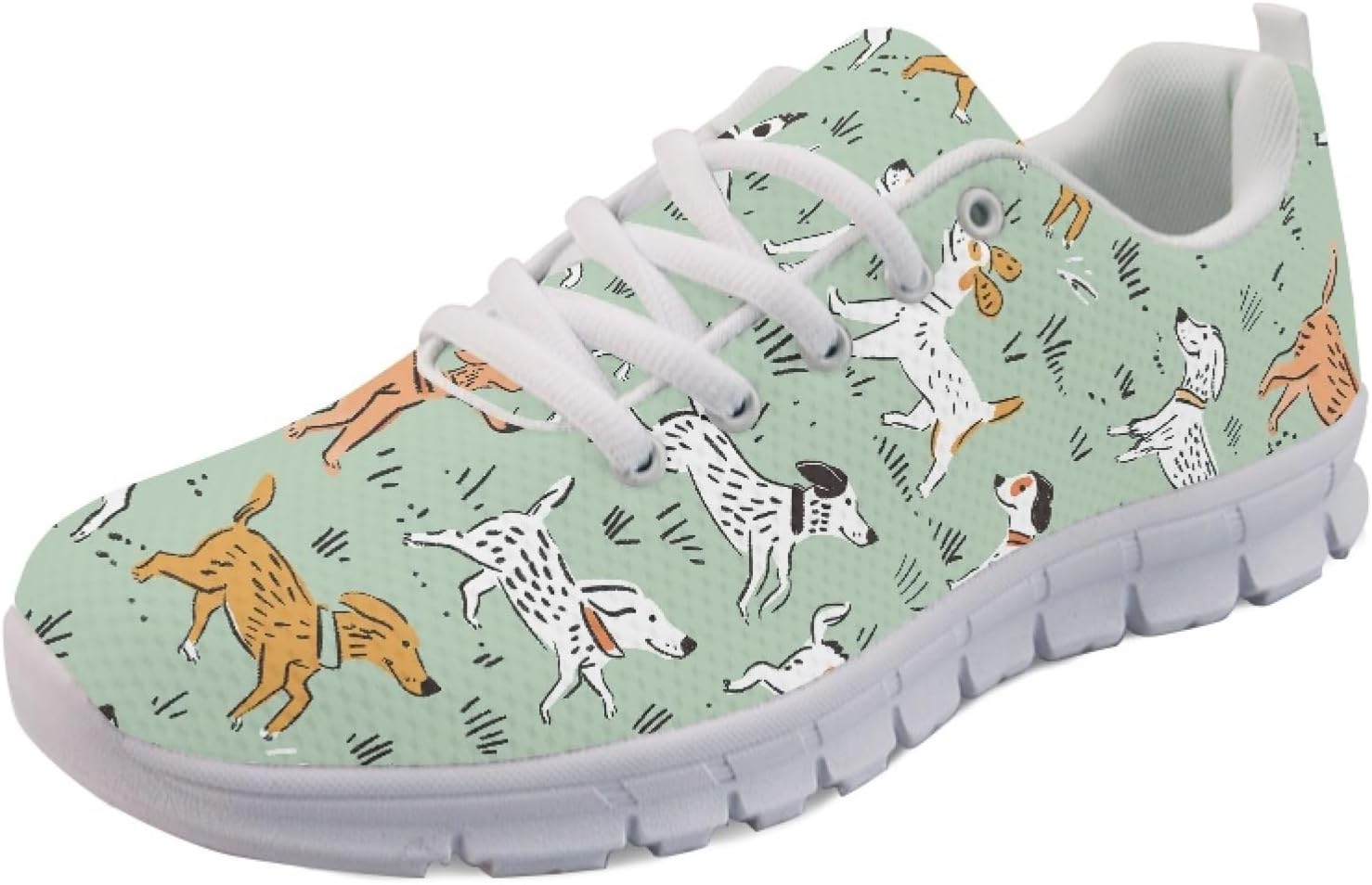 

Кроссовки Forchrinse Green Galaxy Starry Space Nebula для мужчин и женщин, легкие спортивные туфли для занятий в зале и бега, Dalmatian Retriever