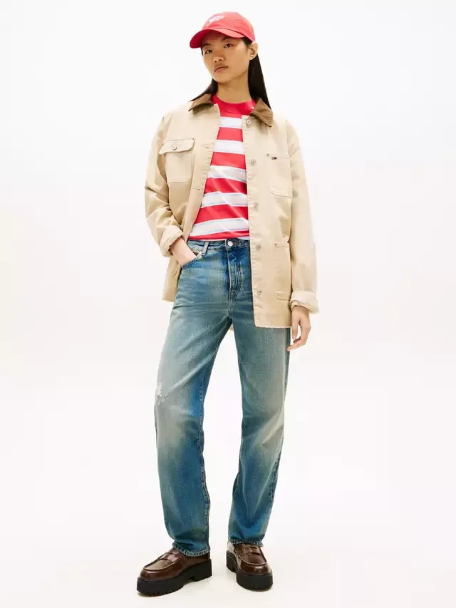 Брюки Kira средней посадки, узкие, прямые, темно-синие Tommy Hilfiger — фото 2
