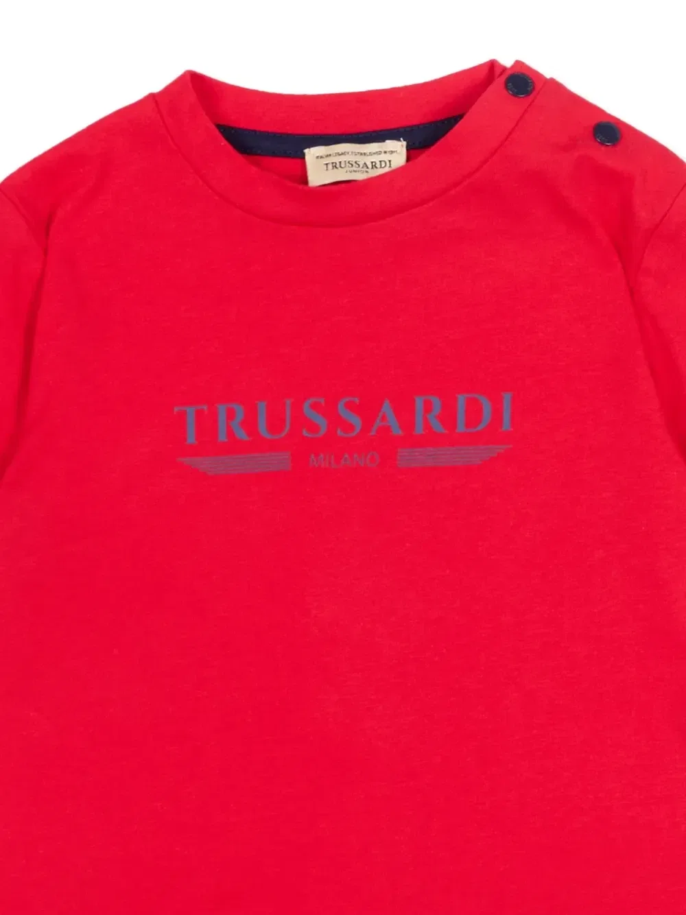 Футболка с короткими рукавами и логотипом Trussardi Junior, красный — фото 3