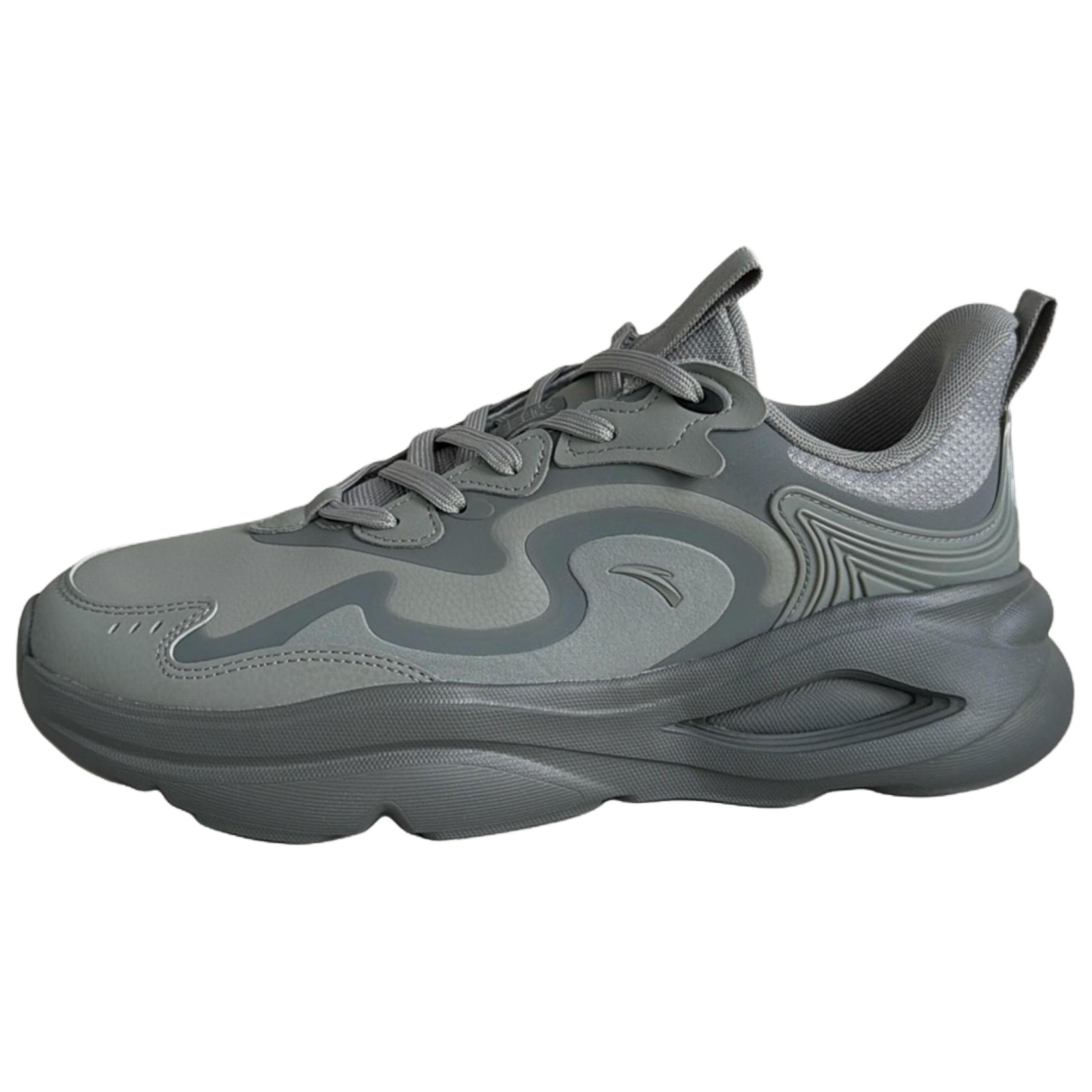 

Anta Мужские низкие повседневные кроссовки серого цвета с амортизацией и износостойким покрытием