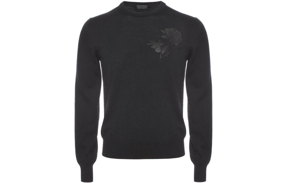 

Alexander McQueen Трикотажный свитер мужской черный