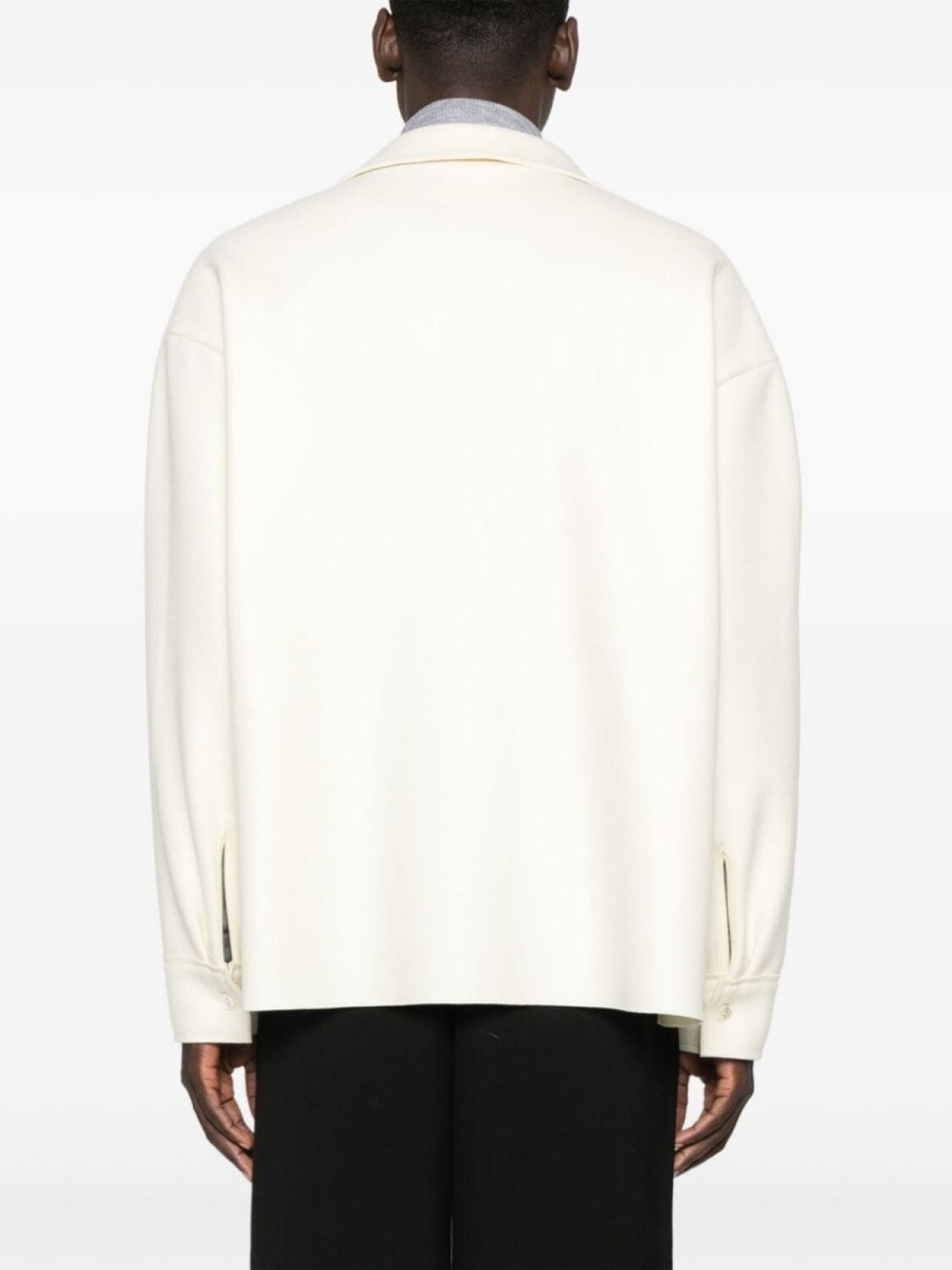 Войлочная рубашка Jil Sander, нейтральный цвет — фото 4
