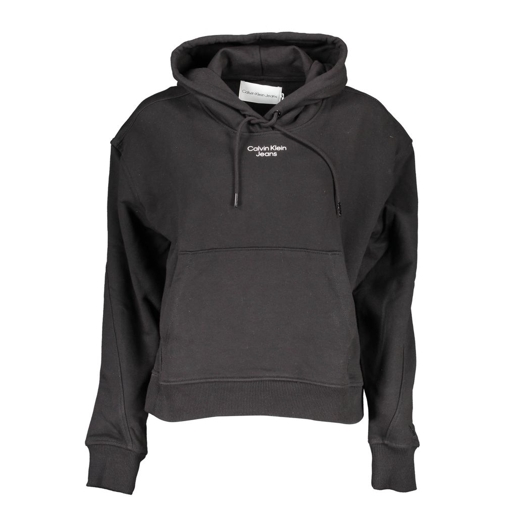 

Черный хлопковый женский свитер Calvin Klein, Black