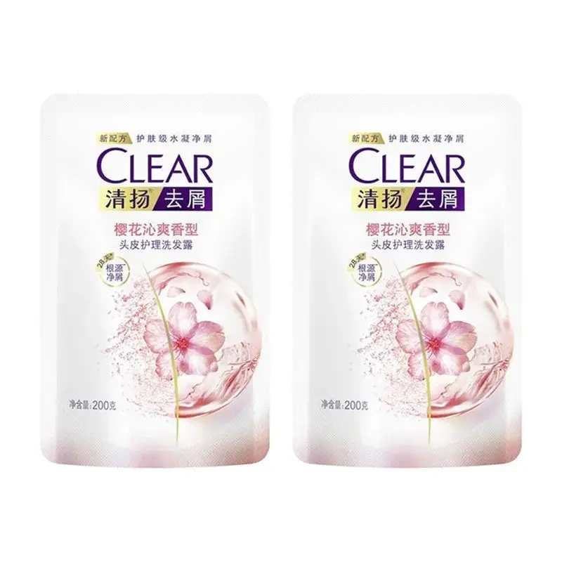 

Шампунь с ароматом сакуры увлажняющее средство от перхоти ароматическая очистка пот-пури CLEAR, 200g*2