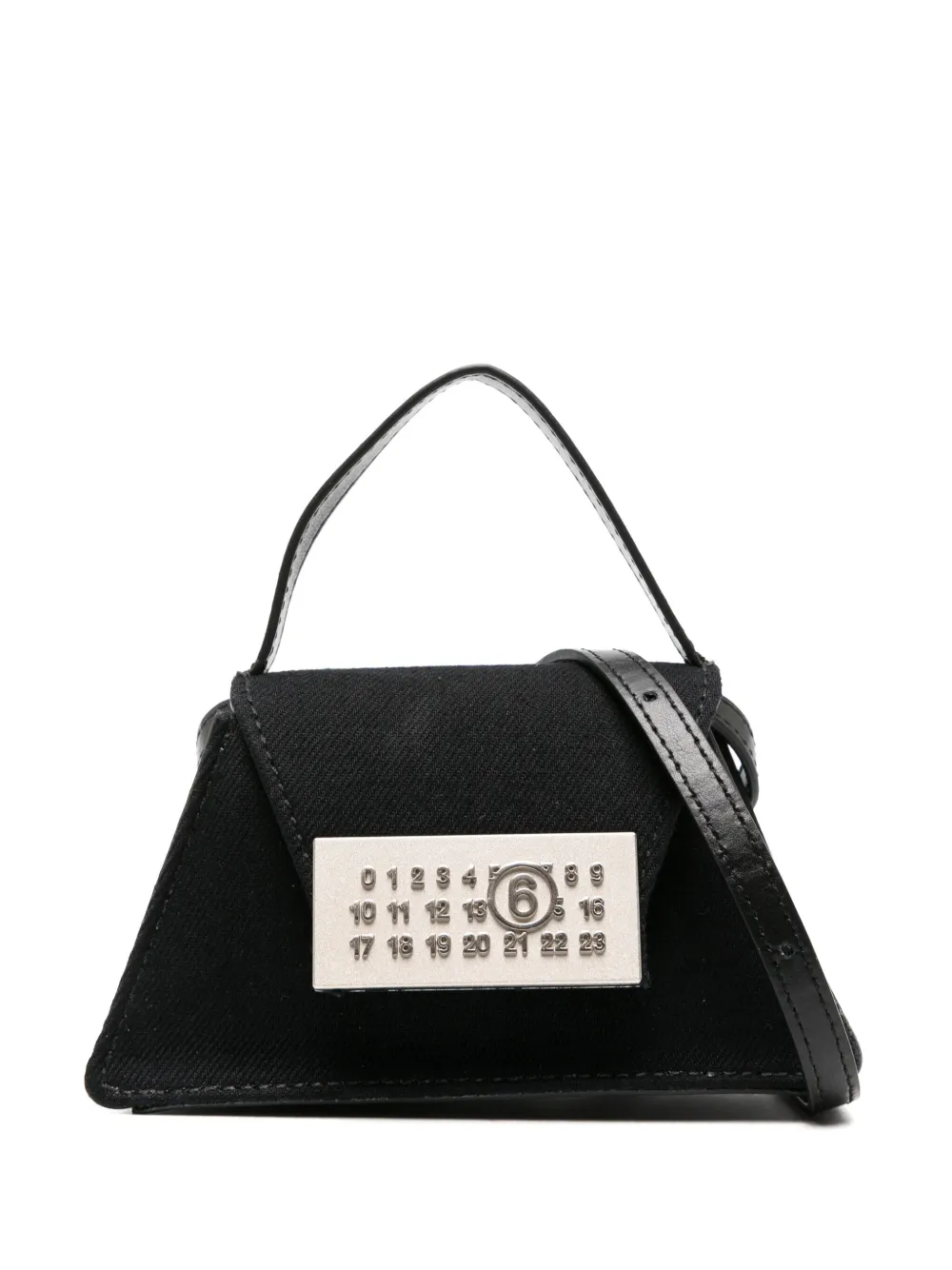 

Мини-сумка с логотипом MM6 Maison Margiela, черный