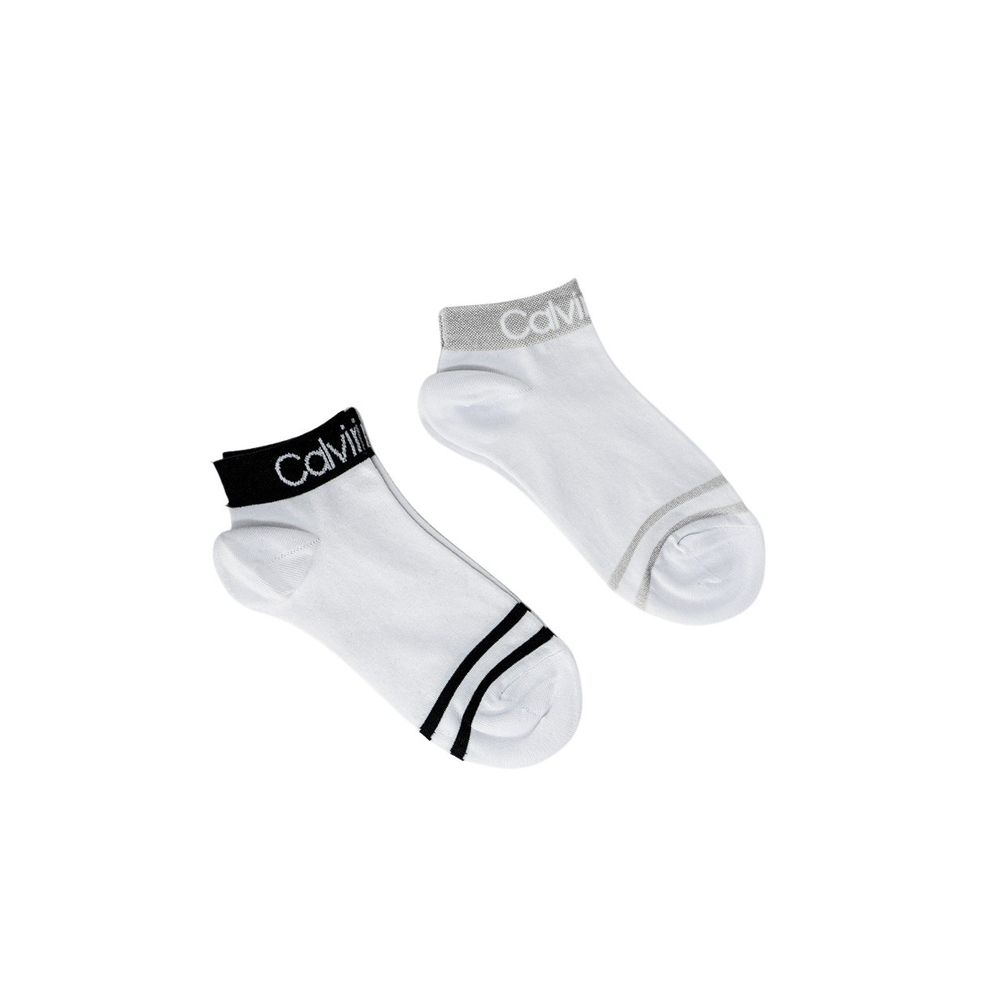 

Белый хлопковый носок Calvin Klein