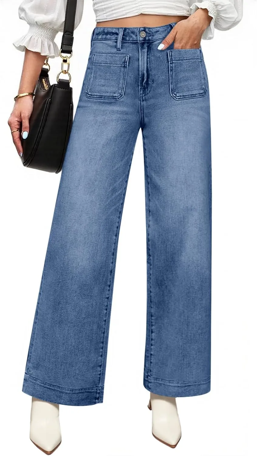 

Cicy Bell женские джинсы с высокой талией и прямыми штанинами