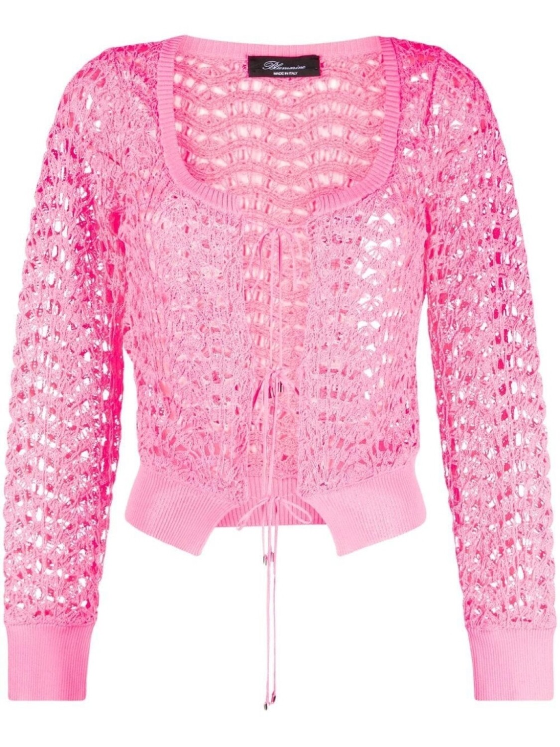 

Blumarine кардиган рыхлой вязки, розовый