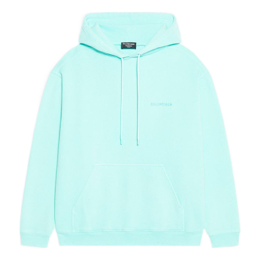 

Худи Balenciaga Logo Hoodie Medium Fit 'Terquesa', зеленый