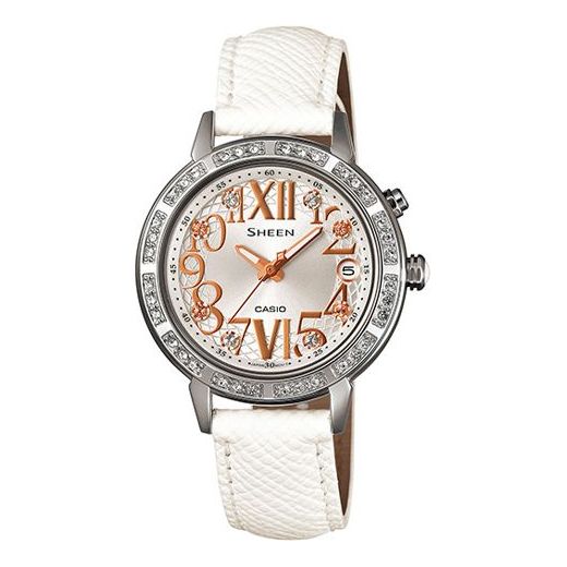 

Часы CASIO Female SHEEN Japan / South Korea Fashion Waterproof White Analog, белый