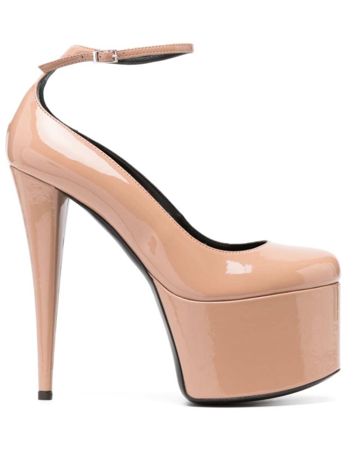 Giuseppe Zanotti лакированные туфли Yana 150 на платформе, нейтральный цвет