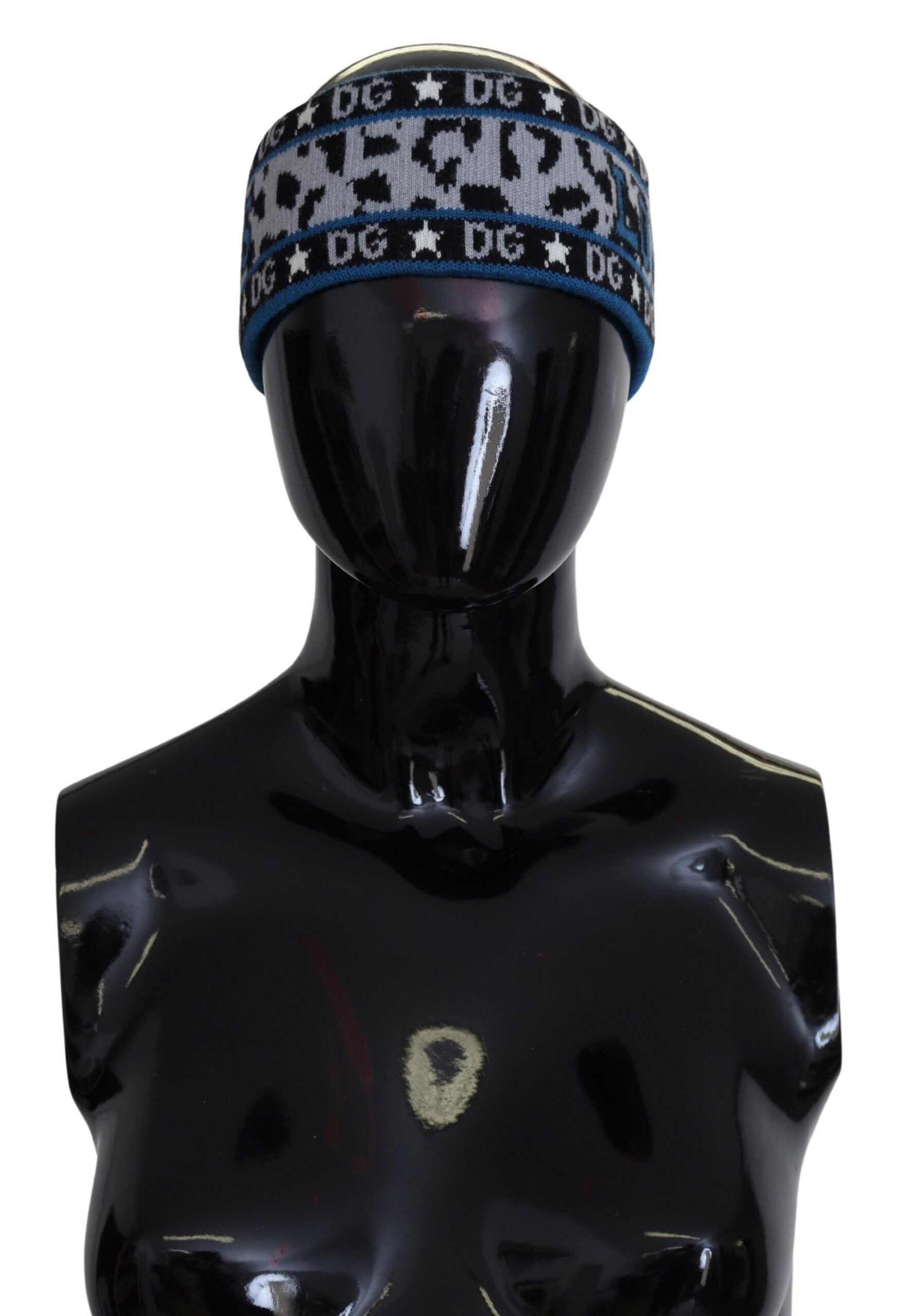 

Элегантная синяя повязка на голову из смеси кашемира и шерсти Dolce & Gabbana