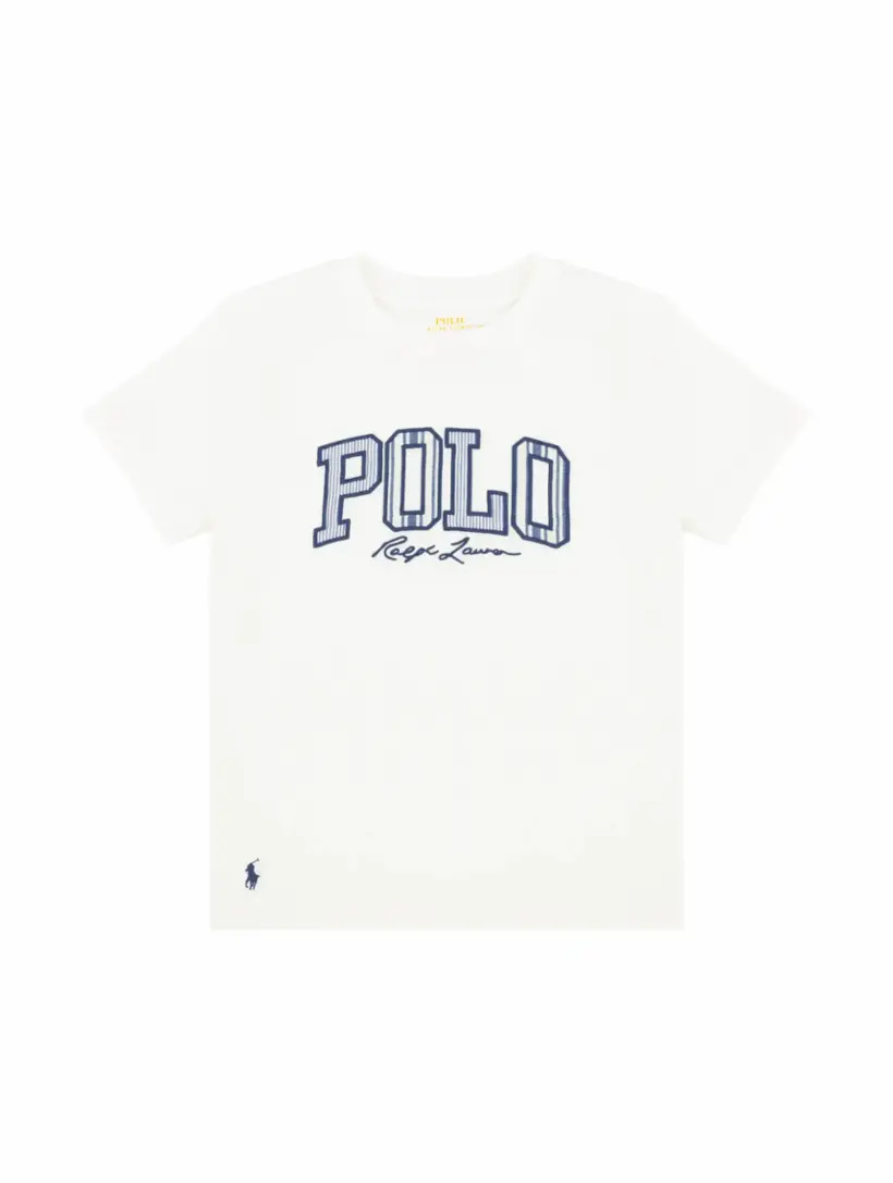 

Хлопковая футболка с логотипом Ralph Lauren, белый