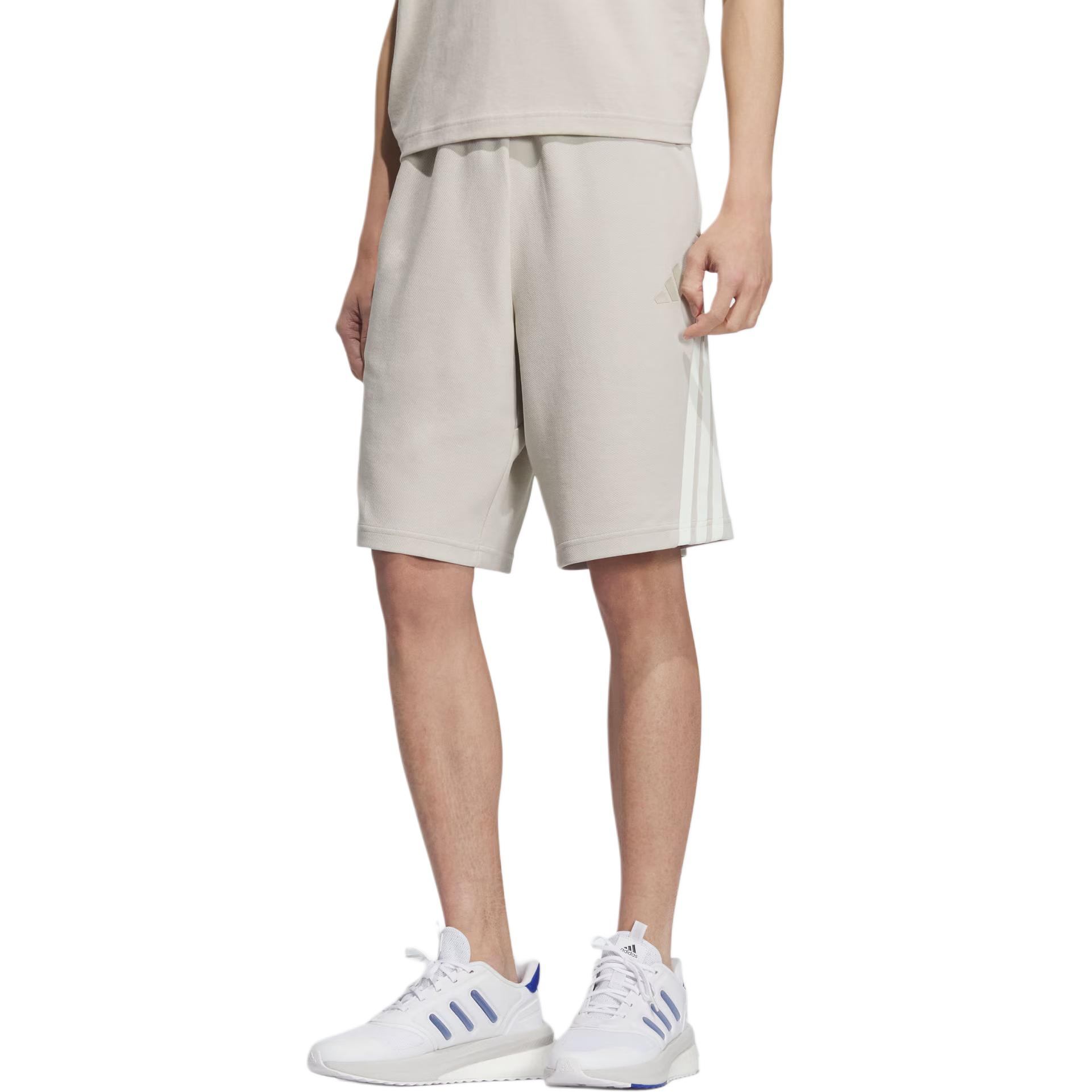 Шорты Casual 3 Stripes мужские Miracle Bauxite Brown Adidas, коричневый — фото 4