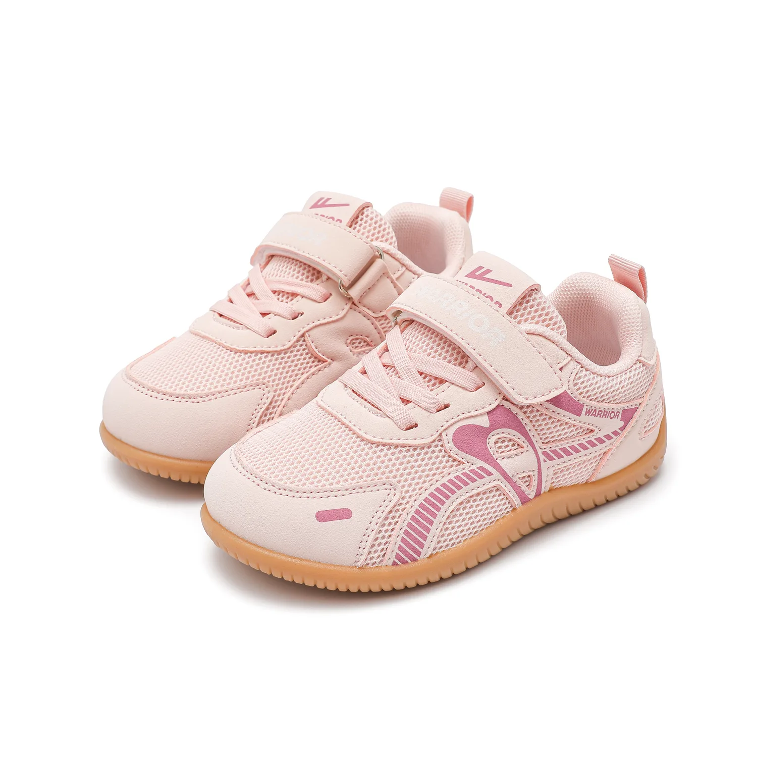 Детские немецкие армейские кроссовки с амортизацией и противоскользящей подошвой WARRIOR, розовый — фото 3