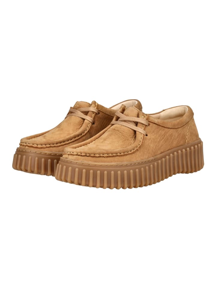 Элегантные туфли на шнуровке Clarks, желто-коричневый — фото 3