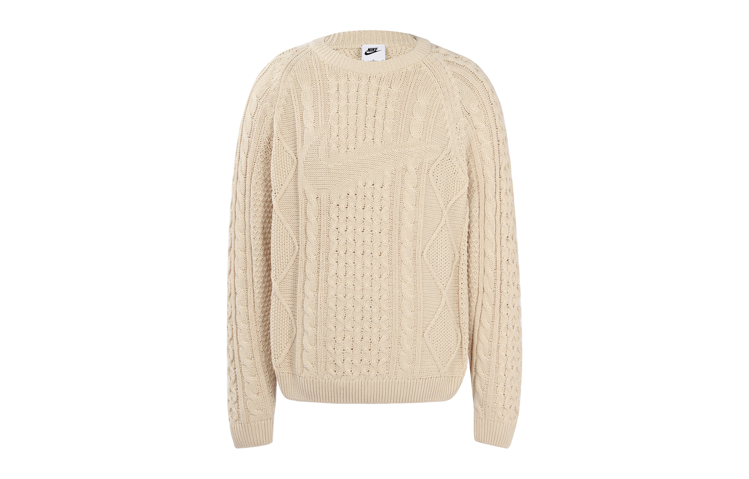 Футболка Life Cable Knit Nike, цвет бамбуковый жёлтый, азиатский размер — фото 2