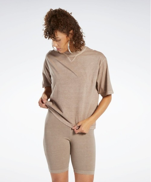 

Футболка свободного кроя CL ND BOXY TEE Reebok, коричневый