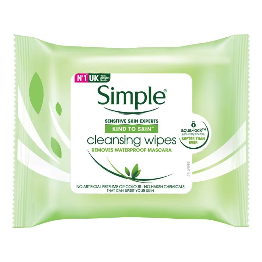 

Simple Очищающие салфетки для лица, 25 шт, White