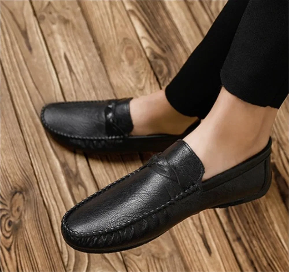 Мокасины кожаные Loafers коричневый UOPYNE — фото 2