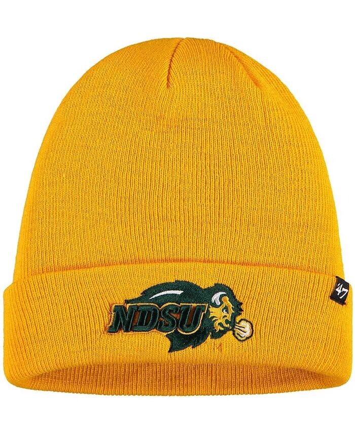 

Мужская золотистая вязаная шапка Ndsu Bison с поднятыми манжетами '47 Brand, золотой