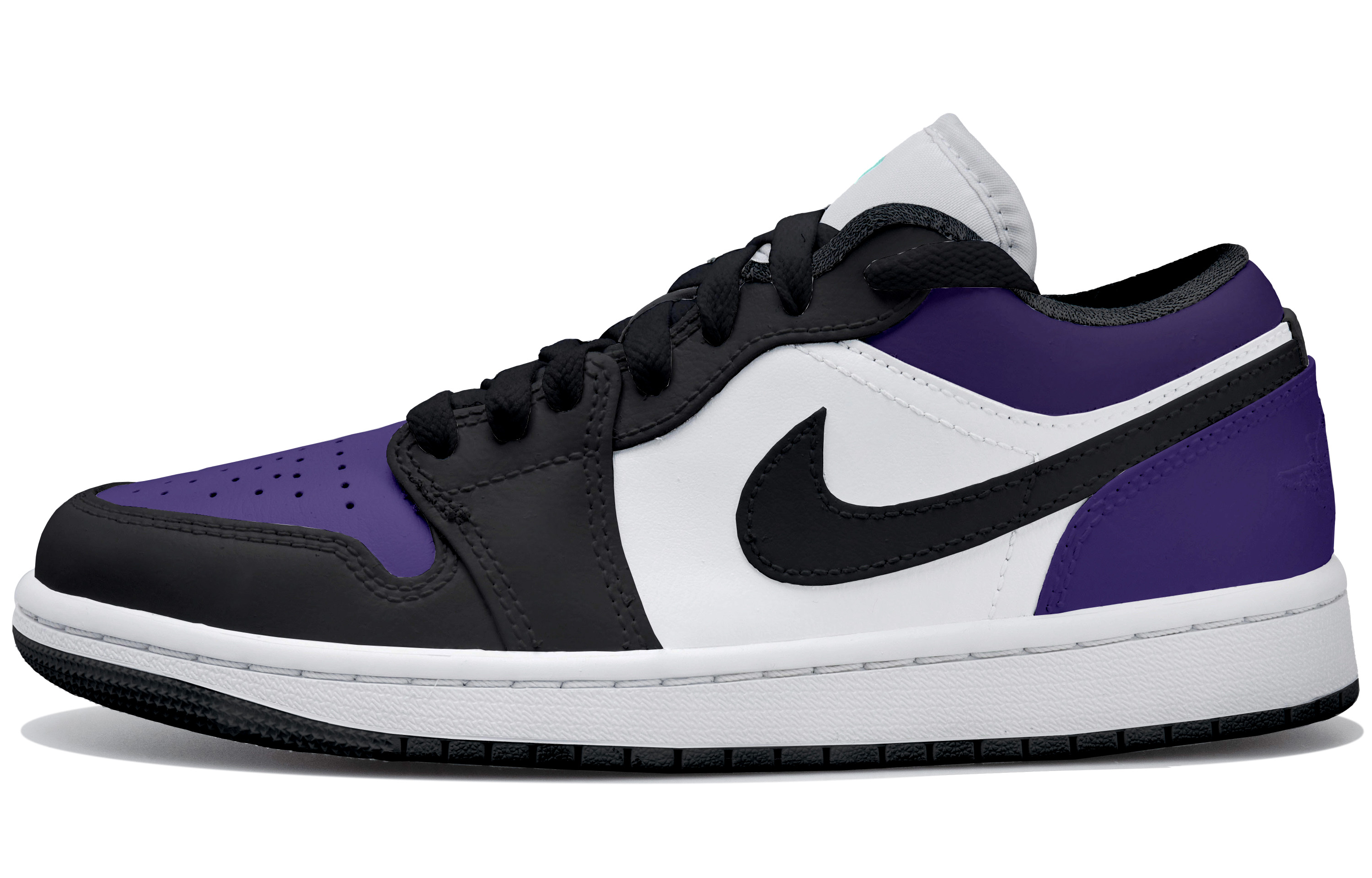 

Jordan Баскетбольные кроссовки Air 1 Low Top Vintage, мужские, черные, белые, фиолетовые