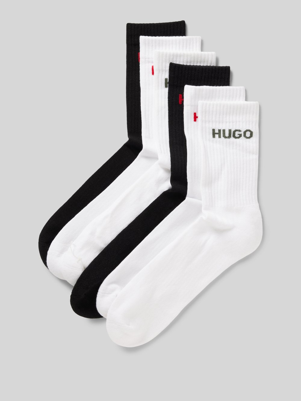 

Носки с этикеткой в ​​упаковке по 6 штук HUGO, белый