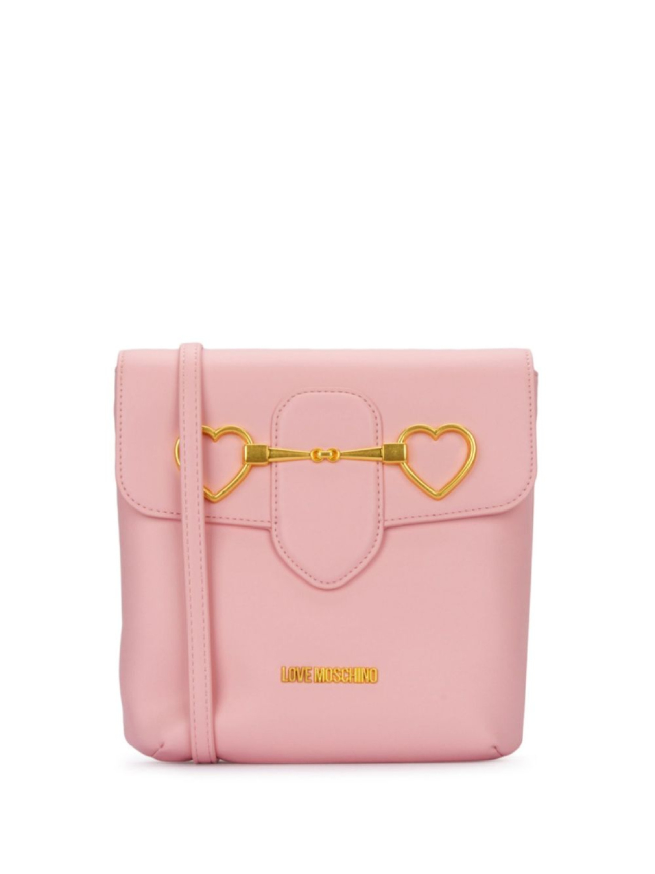 

Love Moschino сумка на плечо с пряжкой в форме сердца, розовый