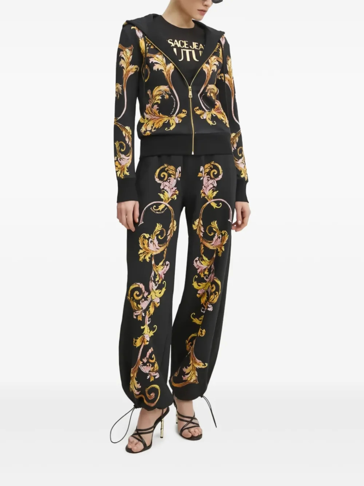 

Худи Outline Barocco Versace Jeans Couture, черный