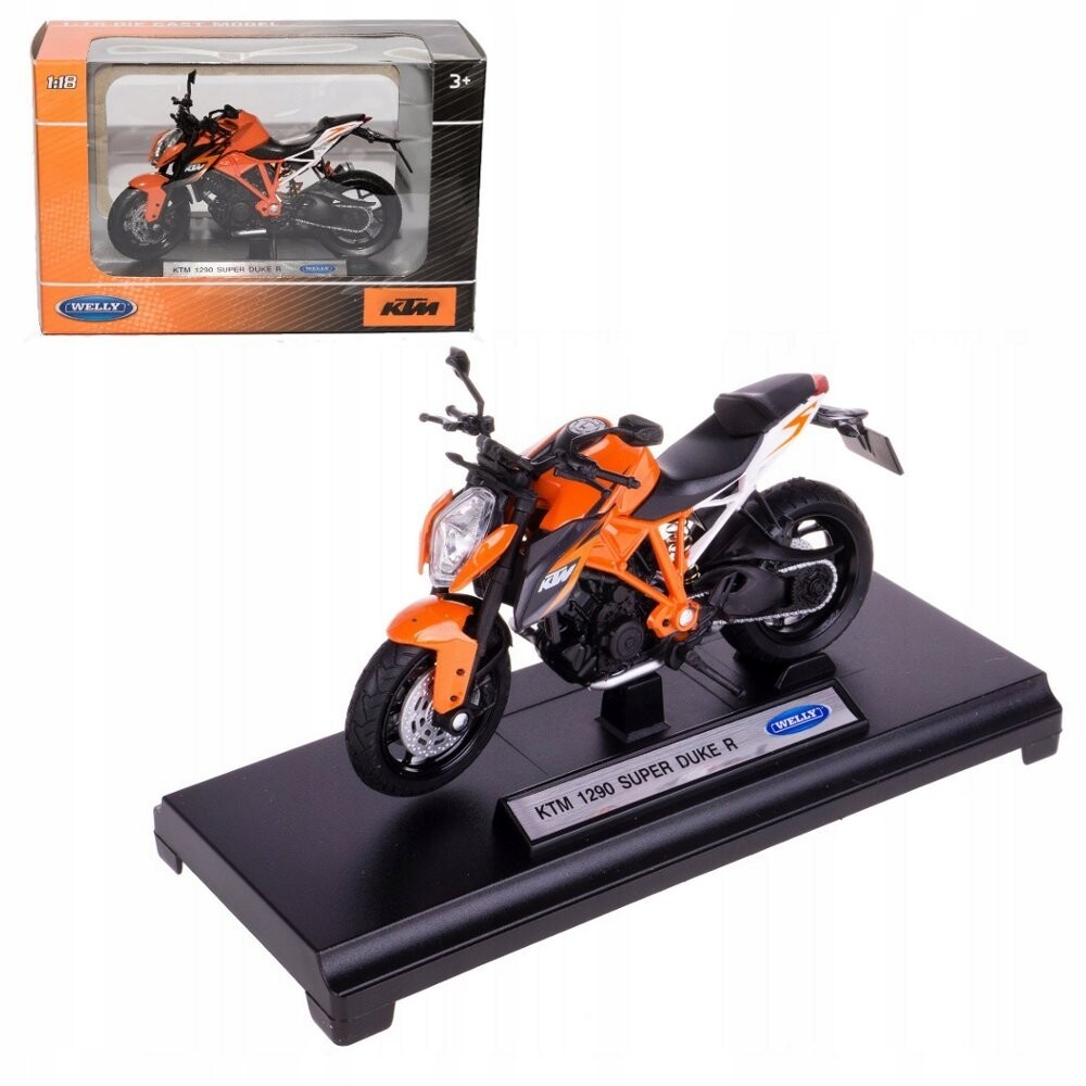 

Модель KTM 1290 Super Duke R в масштабе 1:18 Мотоциклетный мотор Welly HLO